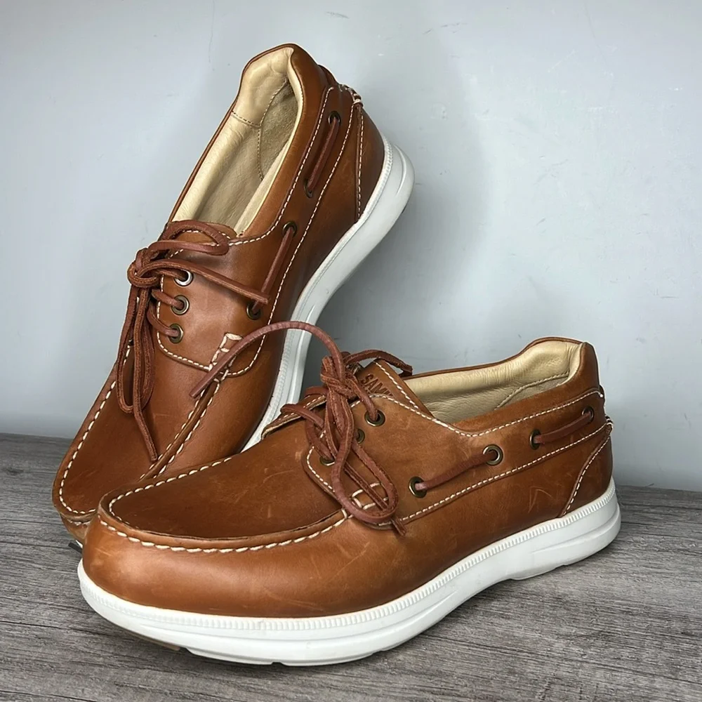 Men’s Samuel Hubbard Endeavor Moc Toe Boat Shoe 9.5 Men